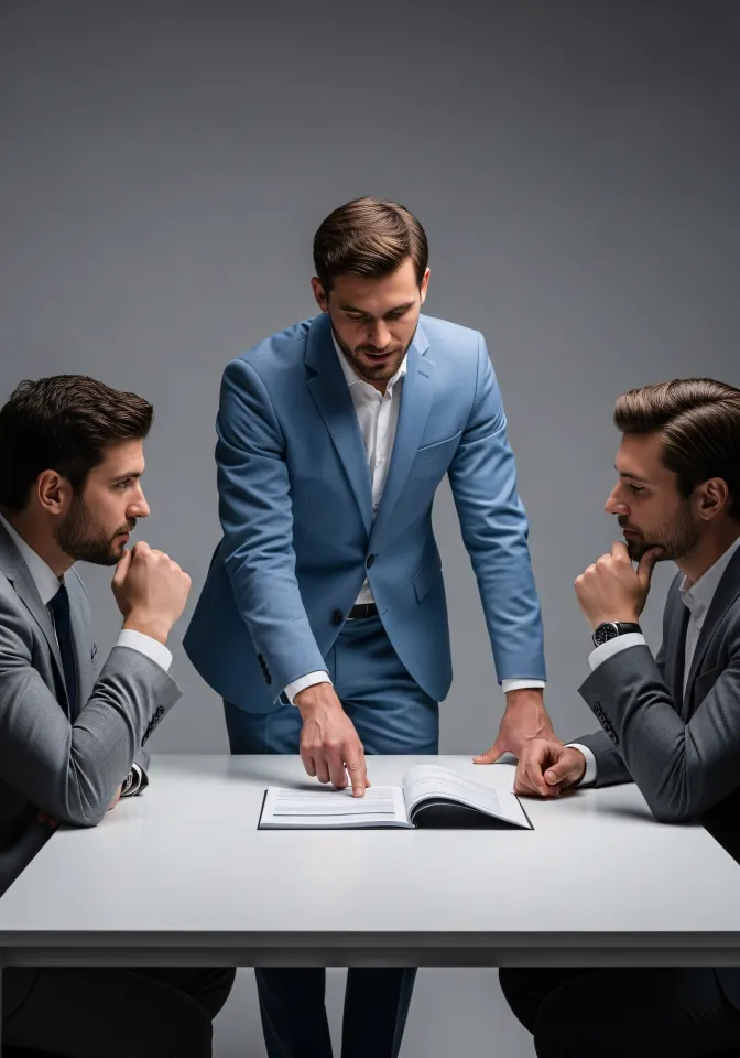 Consultor financeiro com cliente